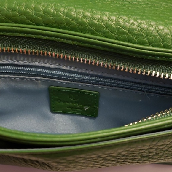 Cole Haan Green Leather Clutch - Picture 3 of 5
